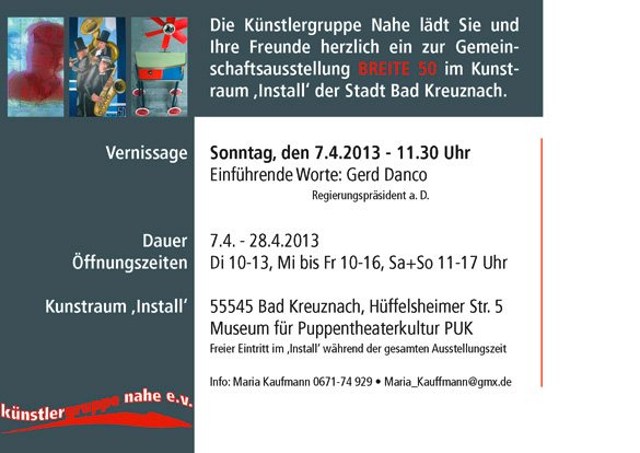 Einladungskarte BREITE 50