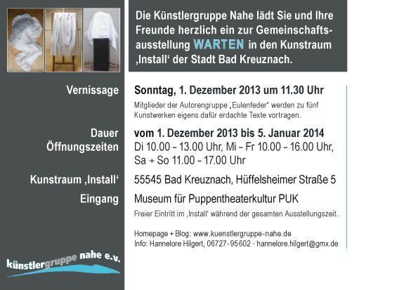 Einladungskarte WARTEN