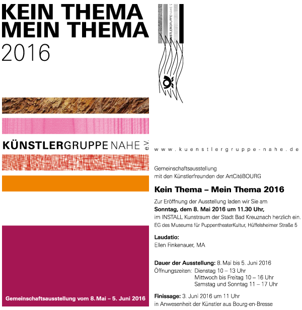 Ausstellung „Kein Thema - Mein Thema“